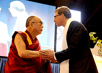 Theosophical Society - Tim Boyd with the Dalai Lama