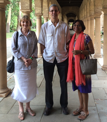 Theosophical Society -   Tim and Lily Boyd with Linda Oliveira (left), president of the Australian Section
