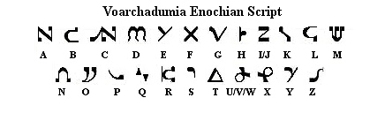 Theosophical Society - Voarchadumia Enochian Script