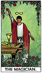 Theosophical Society - Tarot Card.  The Magician as it pertains to John Lennon of the Beatles.
