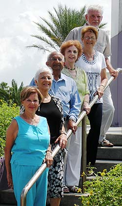 Theosophical Society - The Bradenton, Florida, Theosophical Study Center received official certification in June 2010 with seven members. From top: Andre Clewell, Jeanette Rothberg, Judith Snow-Clewell (secretary), Navin Vibhakar, Gregoria Halley, and Rachel Garibay-Wynnberry. (Not pictured is JoAnn Nair.) This article is a collaborative effort on their part. 