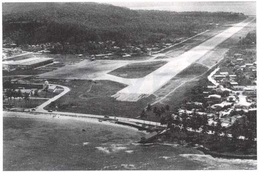 Theosophical Society - this photograph shows the target, which was an airport on an island in San Andreas, Colombia.