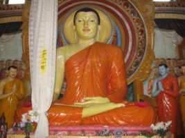 Theosophical Society - 15 Foot Statue in Temple Ceylon (Sri Lanka)