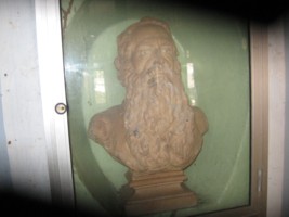 Theosophical Society - Bust of HSO inside Wijayananda Temple where he took his precepts. Colonel Henry Steel Olcott was an American military officer, journalist, lawyer and the co-founder and first President of the Theosophical Society. Olcott was the first well-known American of European ancestry to make a formal conversion to Buddhism.