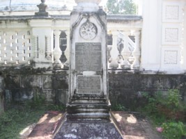 Theosophical Society - Statue at Wijayananda Temple where HSO took precepts. Colonel Henry Steel Olcott was an American military officer, journalist, lawyer and the co-founder and first President of the Theosophical Society. Olcott was the first well-known American of European ancestry to make a formal conversion to Buddhism.