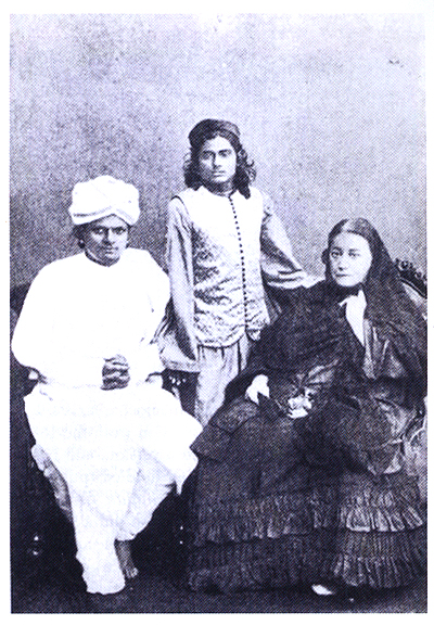 Theosophical Society - Blavatsky Portrait Theosophical Society - Photo From left: T. Subba Row; an early disciple, known variously as Babaji, M. Krishnamachari, S. Krishnamachari, S. Krishnaswami Iyengar or Aiyangar, and Darbhagiri Nath; and HPB.